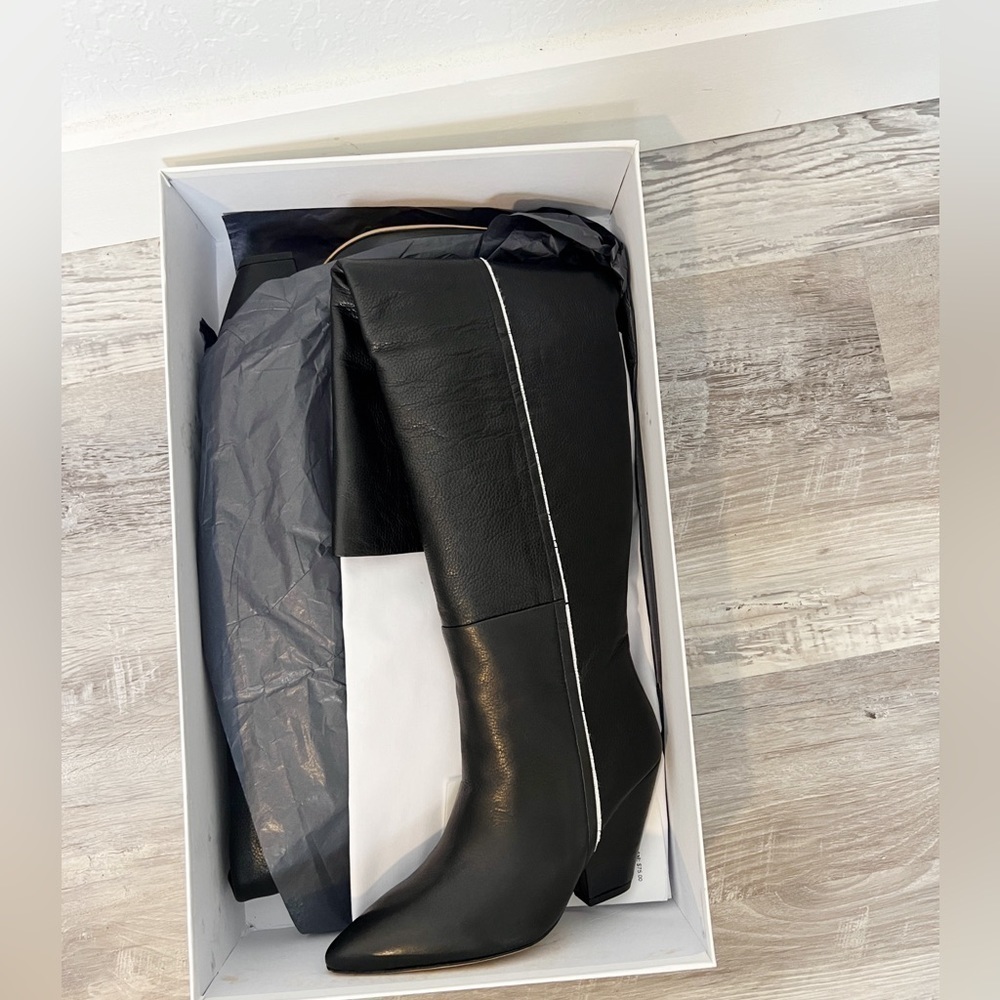 IRO Knee High Leather Boots - Picture 2 of 11